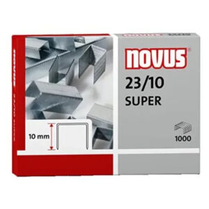 Novus 23/10 Super Staples – Size 23/10, Up to 70 Sheets, High-Strength Steel, Pack of 1000 - Buy Online in Jordan | OfficeJo