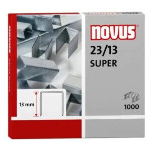 Novus 23/13 Super Staples – Pack of 1000, 13mm Leg, Up to 100 Sheets, Heavy-Duty Price in Jordan Novus 23/13 Super Staples – Pack of 1000, 13mm Leg, Up to 100 Sheets, Heavy-Duty - Buy Online in Jordan | OfficeJo