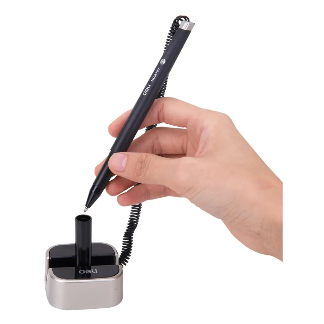 Deli Daily Desk Gel Ink Pen with Stand – 0.7mm, Black Ink, Ergonomic, Eco Friendly Price in Jordan Deli Daily Desk Gel Ink Pen with Stand – 0.7mm, Black Ink, Ergonomic, Eco Friendly - Buy Online in Jordan | OfficeJo