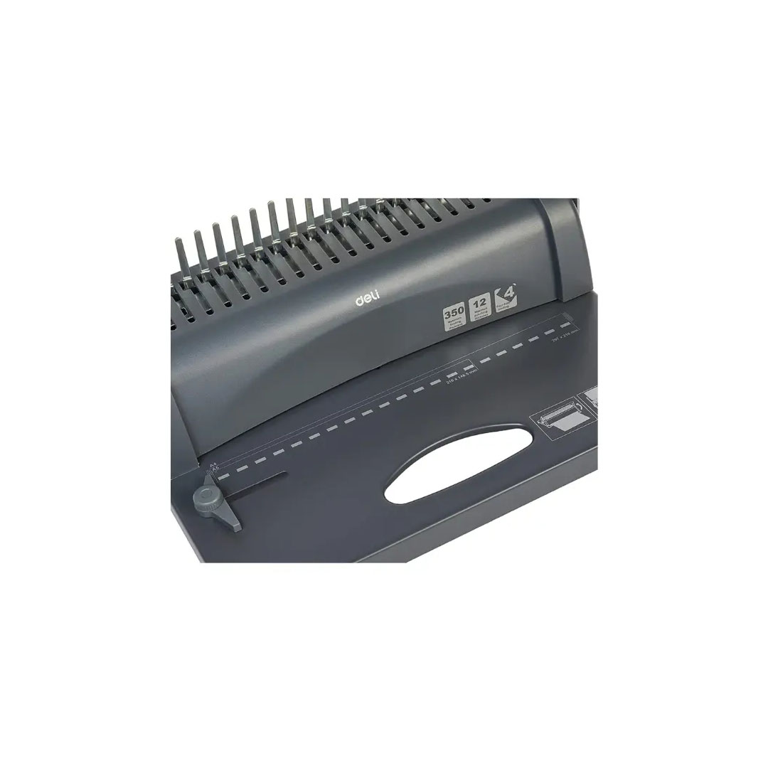 Deli Comb Binding Machine – A4/A3, 350 Sheet Capacity, 12 Sheet Punch Price in Jordan Deli Comb Binding Machine – A4/A3, 350 Sheet Capacity, 12 Sheet Punch - Buy Online in Jordan | OfficeJo