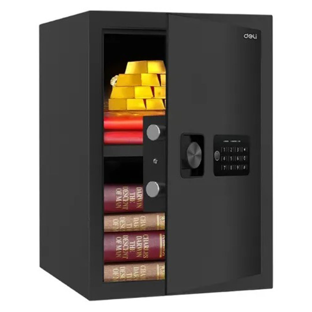 Deli ET535 Digital Safe – Key/Password Unlock, 500x350x330mm, 3/2mm Steel Price in Jordan Deli ET535 Digital Safe – Key/Password Unlock, 500x350x330mm, 3/2mm Steel - Buy Online in Jordan | OfficeJo