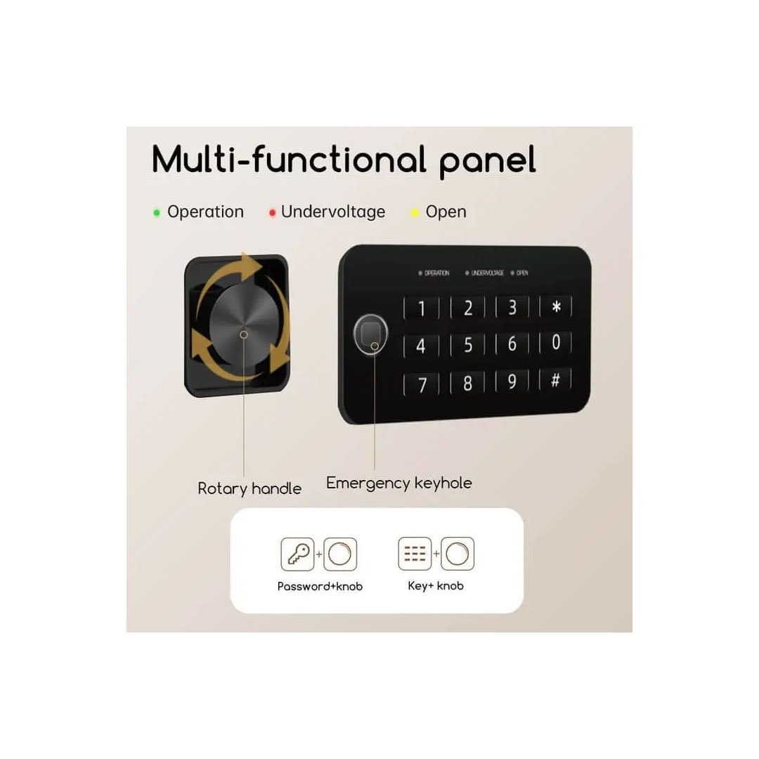 Deli ET535 Digital Safe – Key/Password Unlock, 500x350x330mm, 3/2mm Steel Price in Jordan Deli ET535 Digital Safe – Key/Password Unlock, 500x350x330mm, 3/2mm Steel - Buy Online in Jordan | OfficeJo