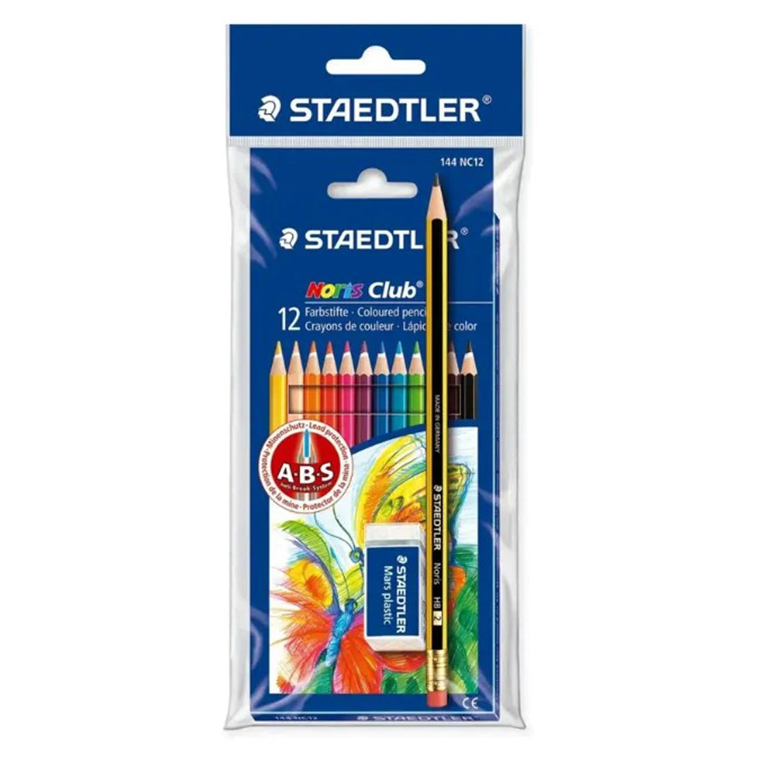 Staedtler 12 Colors Pencils – Assorted Colors, Includes Pencil & Eraser Price in Jordan Staedtler 12 Colors Pencils – Assorted Colors, Includes Pencil & Eraser - Buy Online in Jordan | OfficeJo
