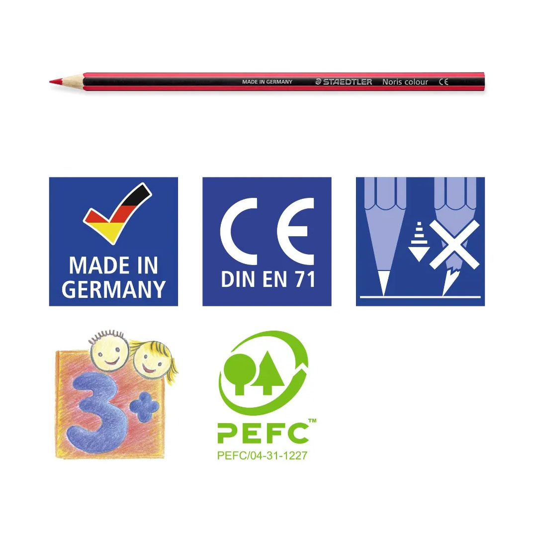 Staedtler 12 Colors Pencils – Assorted Colors, Includes Pencil & Eraser Price in Jordan Staedtler 12 Colors Pencils – Assorted Colors, Includes Pencil & Eraser - Buy Online in Jordan | OfficeJo