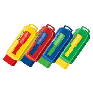 Staedtler Colored Eraser With Sliding Plastic Sleeve – Minimal Crumbling, PVC-Free, Latex-Free - Buy Online in Jordan | OfficeJo
