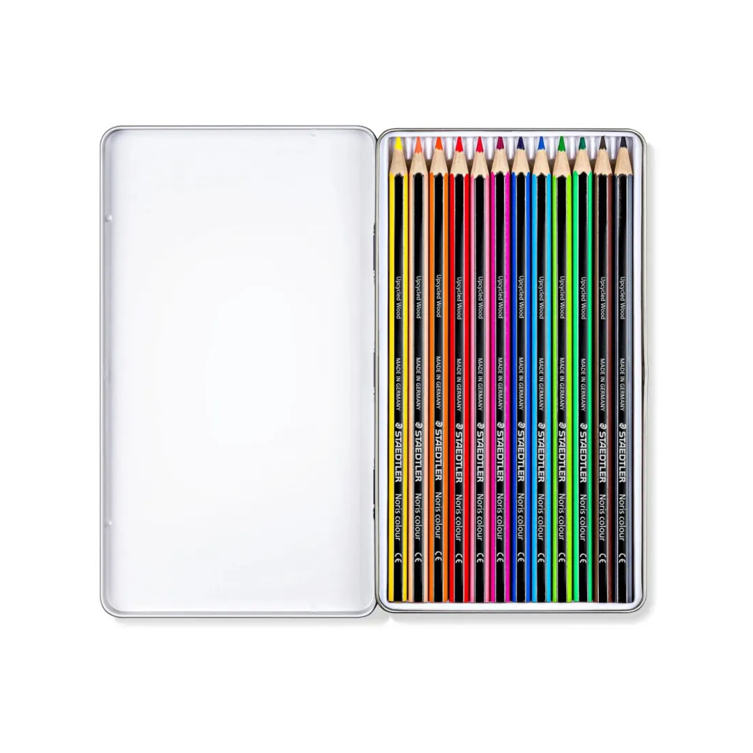Staedtler Metal Case Coloured Pencils – Pack of 12, Hexagonal, Upcycled Wood Price in Jordan Staedtler Metal Case Coloured Pencils – Pack of 12, Hexagonal, Upcycled Wood - Buy Online in Jordan | OfficeJo