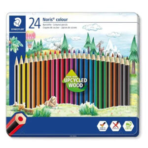 Staedtler Colouring Pencils – 24 Assorted Colours, Hexagonal, Pre-Sharpened, Upcycled Wood - Buy Online in Jordan | OfficeJo