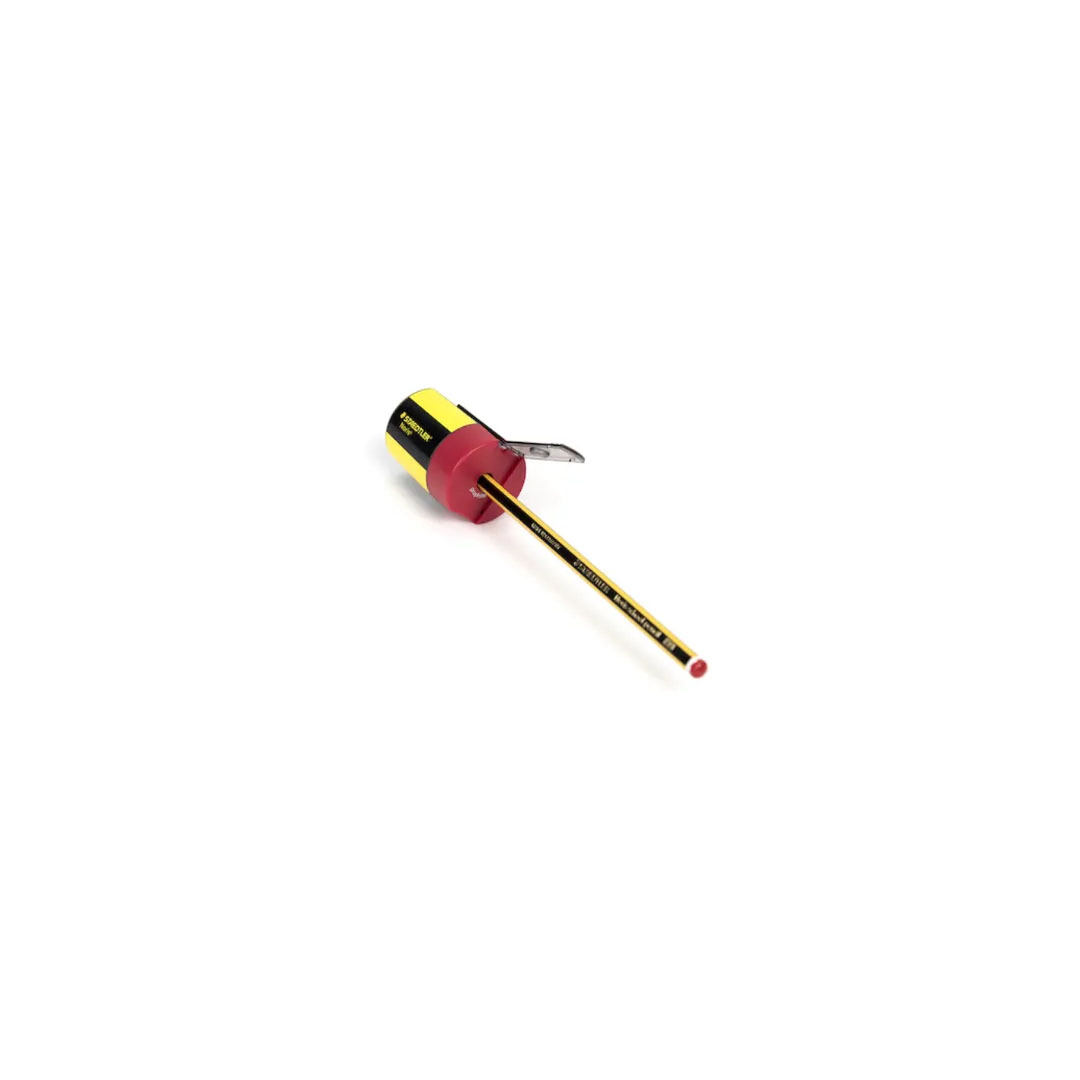 Staedtler Noris Design Tub Sharpener – 8.2mm, 23° Angle, Metal Insert, Safety Lock Price in Jordan Staedtler Noris Design Tub Sharpener – 8.2mm, 23° Angle, Metal Insert, Safety Lock - Buy Online in Jordan | OfficeJo