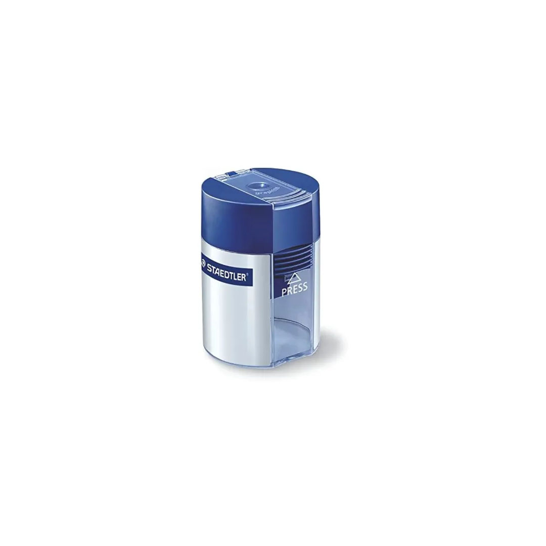 Staedtler Round Pencil Sharpener – Blue Lid, 8.2mm, 23° Sharpening Angle, Metal Insert Price in Jordan Staedtler Round Pencil Sharpener – Blue Lid, 8.2mm, 23° Sharpening Angle, Metal Insert - Buy Online in Jordan | OfficeJo