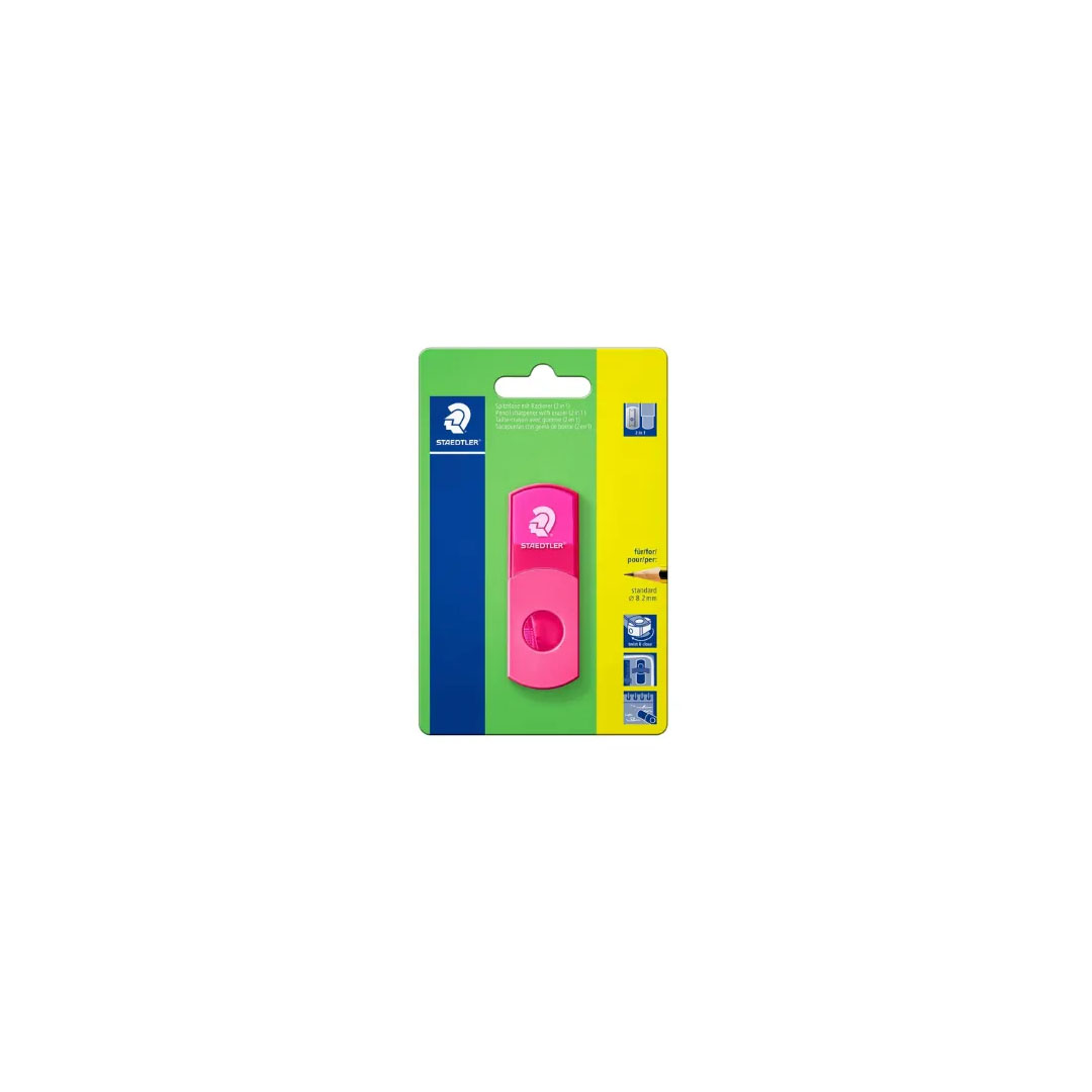 Staedtler Sharpener with Eraser 2in1 – 8.2mm Pencils, 23° Angle, 5 Neon Colours Price in Jordan Staedtler Sharpener with Eraser 2in1 – 8.2mm Pencils, 23° Angle, 5 Neon Colours - Buy Online in Jordan | OfficeJo