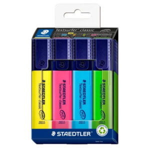 Staedtler Textsurfer Classic 364 Highlighter – Set of 4, 1–5mm Chisel Tip, Refillable Price in Jordan Staedtler Textsurfer Classic 364 Highlighter – Set of 4, 1–5mm Chisel Tip, Refillable - Buy Online in Jordan | OfficeJo