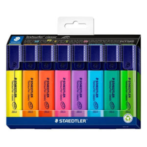 Staedtler Textsurfer Classic 364 Highlighter – Set of 8, Chisel Tip 1–5mm, Refillable Price in Jordan Staedtler Textsurfer Classic 364 Highlighter – Set of 8, Chisel Tip 1–5mm, Refillable - Buy Online in Jordan | OfficeJo