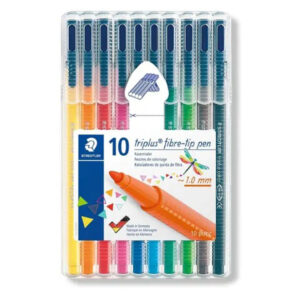 Staedtler Triplus Colour Fibre-Tip Pens – Pack of 10, 1.0mm Line, Triangular Grip Price in Jordan Staedtler Triplus Colour Fibre-Tip Pens – Pack of 10, 1.0mm Line, Triangular Grip - Buy Online in Jordan | OfficeJo