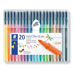 Staedtler Triplus Colour Fibre-Tip Pens – Pack of 20, 1.0mm Line, Triangular Grip Price in Jordan Staedtler Triplus Colour Fibre-Tip Pens – Pack of 20, 1.0mm Line, Triangular Grip - Buy Online in Jordan | OfficeJo