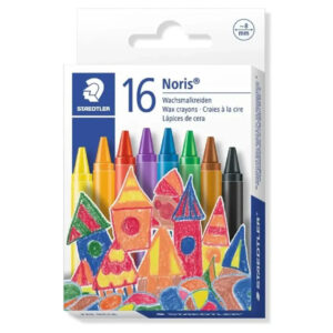 Staedtler Wax Crayons Pack of 16 – 8mm Round, Paper Sleeve, 16 Brilliant Colours - Buy Online in Jordan | OfficeJo