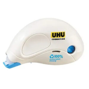 UHU Correction Roller Compact – 10m x 5mm Tape, Solvent Free, Recycled Plastic Housing - Buy Online in Jordan | OfficeJo