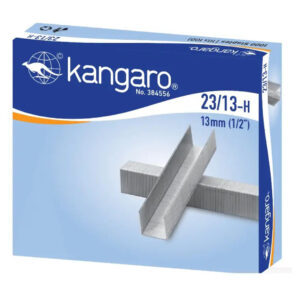 Kangaro Staple Pins 23/13-H 13mm Leg, 55–85 Page Capacity, Pack of 1000 Price in Jordan Kangaro Staple Pins 23/13-H 13mm Leg, 55–85 Page Capacity, Pack of 1000 - Buy Online in Jordan | OfficeJo