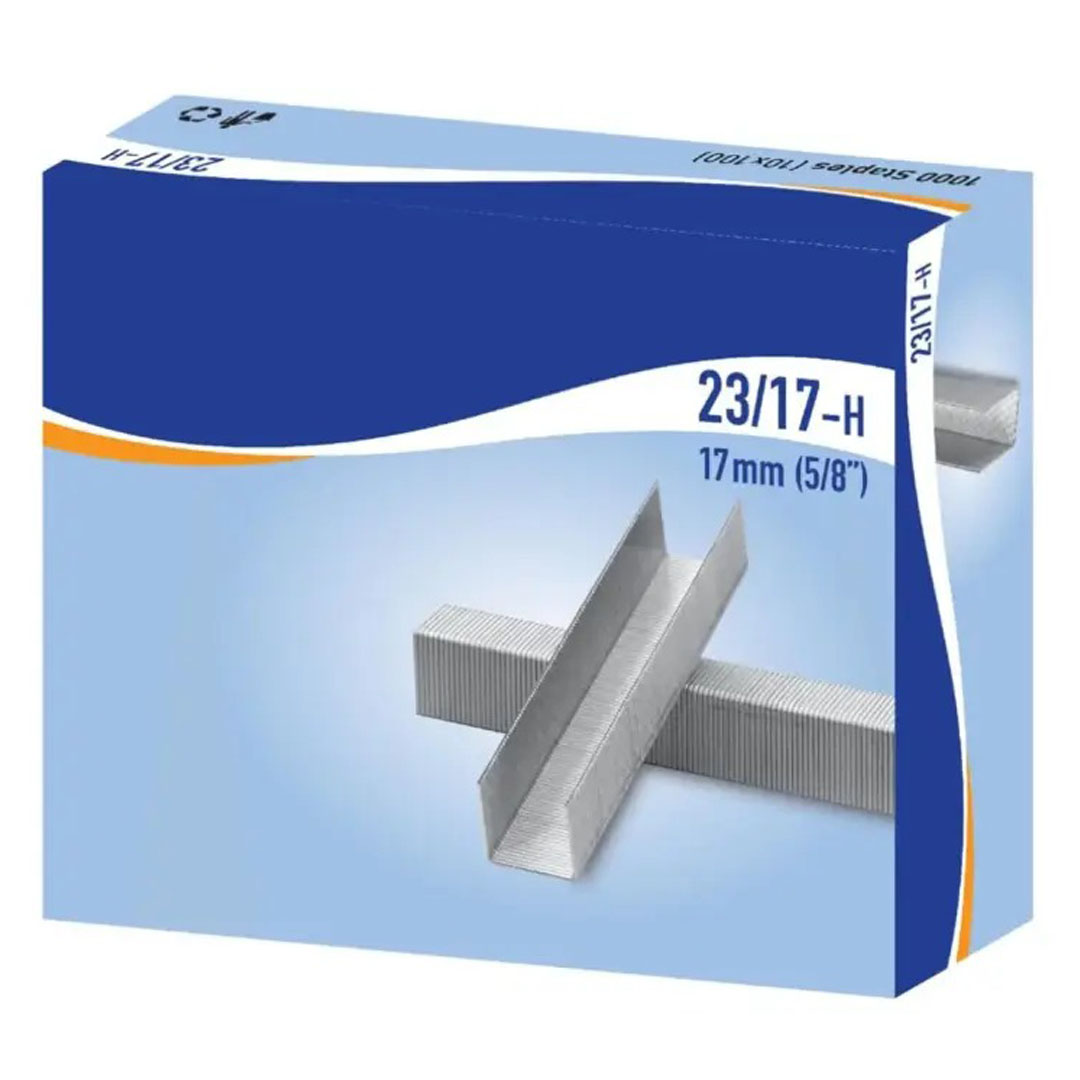 Kangaro Staple Pins 23/17-H Leg Length 17mm, 85-130 Pages, Pack of 1000 Price in Jordan Kangaro Staple Pins 23/17-H Leg Length 17mm, 85-130 Pages, Pack of 1000 - Buy Online in Jordan | OfficeJo