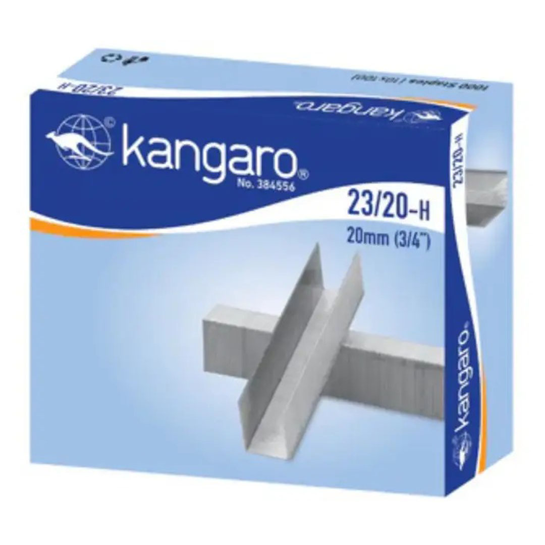 Kangaro Staple Pins 23/20-H Leg 20mm, 120-170 Pages Capacity, Pack of 1000 Price in Jordan Kangaro Staple Pins 23/20-H Leg 20mm, 120-170 Pages Capacity, Pack of 1000 - Buy Online in Jordan | OfficeJo