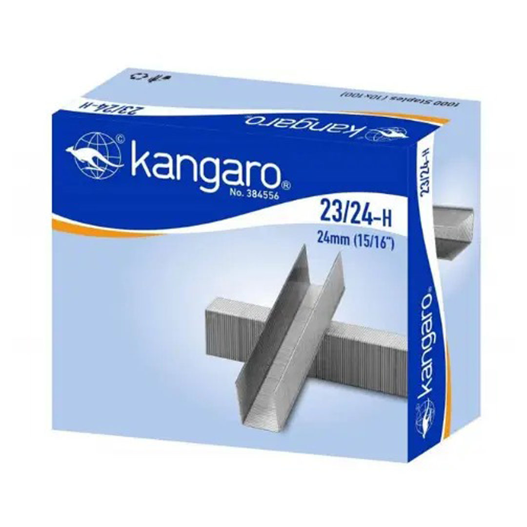 Kangaro Staple Pins 23/24-H Leg Length 24mm, 170-210 Page Capacity, Pack of 1000 Price in Jordan Kangaro Staple Pins 23/24-H Leg Length 24mm, 170-210 Page Capacity, Pack of 1000 - Buy Online in Jordan | OfficeJo