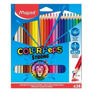 Maped Jumbo Strong Color'Peps Colouring Pencils 24 Pack, Ultra-Resistant, Wood-Free Price in Jordan Maped Jumbo Strong Color'Peps Colouring Pencils 24 Pack, Ultra-Resistant, Wood-Free - Buy Online in Jordan | OfficeJo