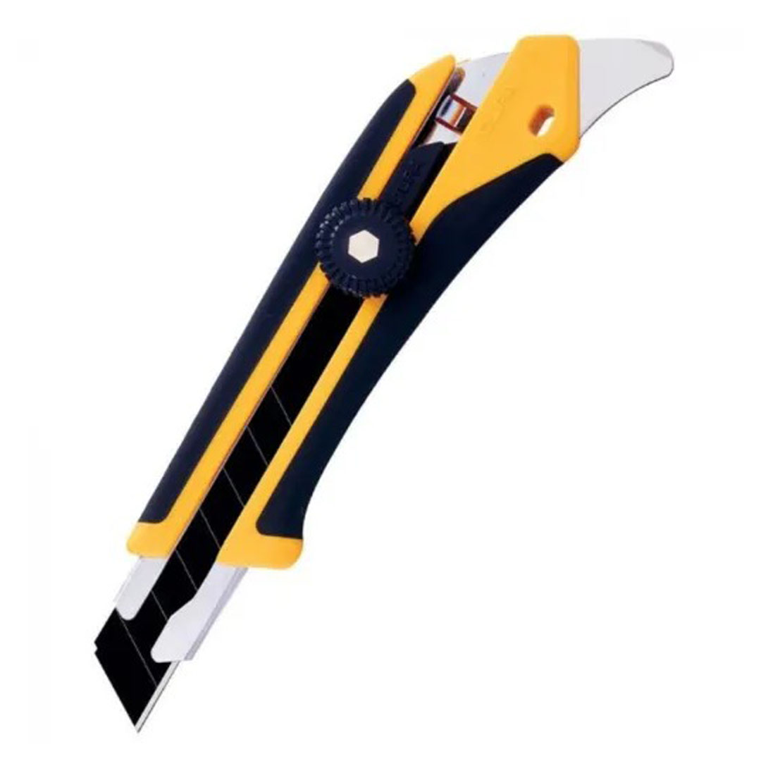 Olfa L-5 18mm Fiberglass Rubber Grip Cutter Heavy Duty, Stainless Steel, Ergonomic Handle Price in Jordan Olfa L-5 18mm Fiberglass Rubber Grip Cutter Heavy Duty, Stainless Steel, Ergonomic Handle - Buy Online in Jordan | OfficeJo