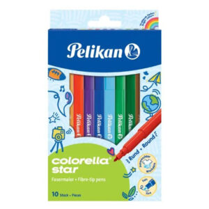 Pelikan Colorella Star Fiber-Tip Pens Pack of 10, 0.6mm Tip, Water-Based Ink Price in Jordan Pelikan Colorella Star Fiber-Tip Pens Pack of 10, 0.6mm Tip, Water-Based Ink - Buy Online in Jordan | OfficeJo