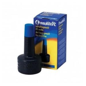Pelikan Stamping Ink Blue 30ml, Plastic Bottle with Applicator, Self-Inking & Standard Stamp Pads - Buy Online in Jordan | OfficeJo