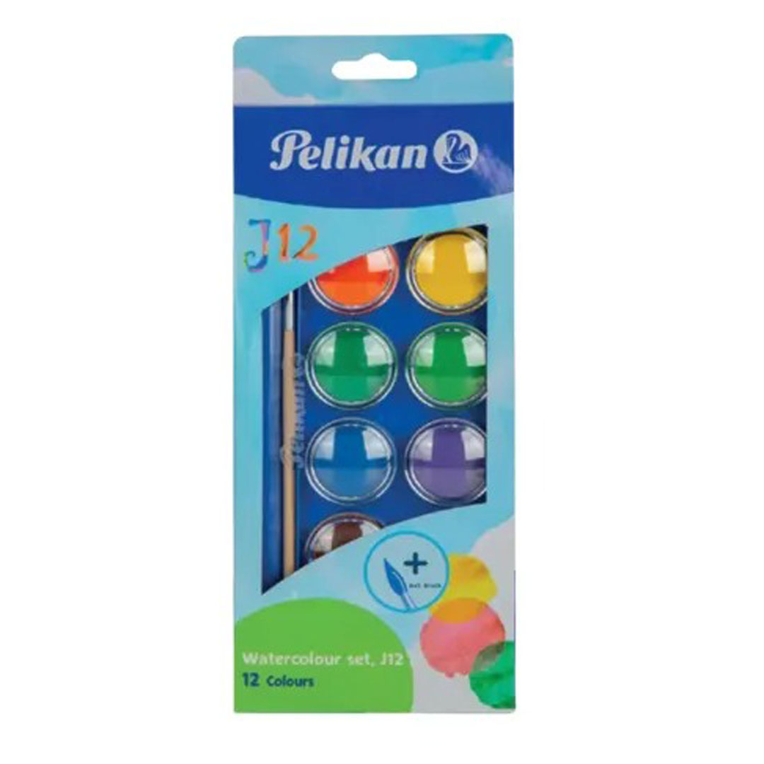 Pelikan Watercolour Set J12 Intense & Washable Colors, Non-Toxic, Brush Included Price in Jordan Pelikan Watercolour Set J12 Intense & Washable Colors, Non-Toxic, Brush Included - Buy Online in Jordan | OfficeJo
