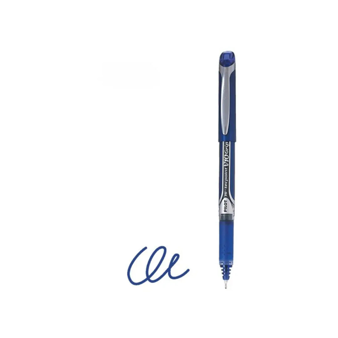 Pilot Hi-Tecpoint V10 Grip Liquid Ink Pen 1.0mm Tip, Blue, Made in Japan Price in Jordan Pilot Hi-Tecpoint V10 Grip Liquid Ink Pen 1.0mm Tip, Blue, Made in Japan - Buy Online in Jordan | OfficeJo