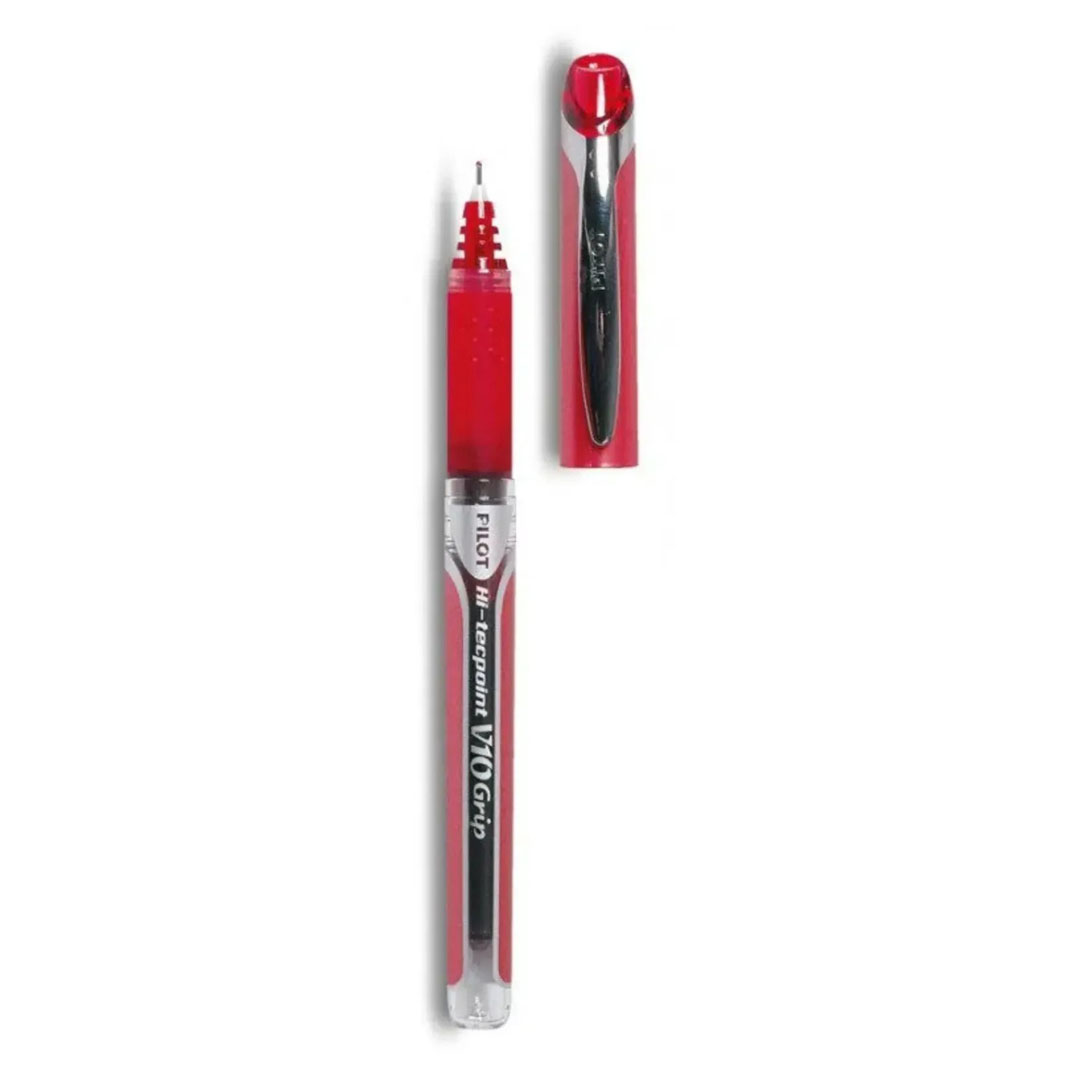 Pilot Hi-Tecpoint V10 Grip Liquid Ink Pen 1.0mm Tip, Red, Waterproof, Made in Japan Price in Jordan Pilot Hi-Tecpoint V10 Grip Liquid Ink Pen 1.0mm Tip, Red, Waterproof, Made in Japan - Buy Online in Jordan | OfficeJo