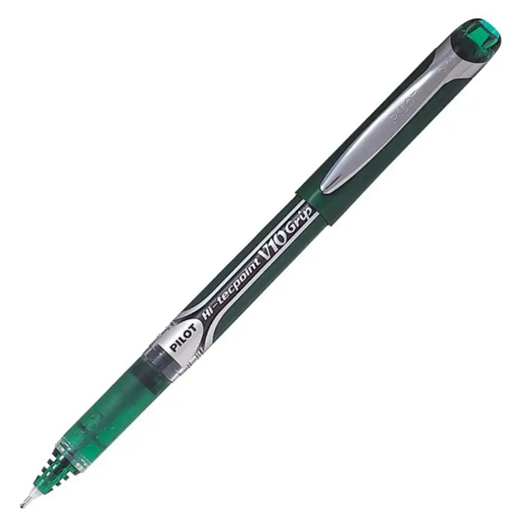 Pilot Hi-Tecpoint V10 Grip Liquid Ink Pen 1.0mm Tip, Green, Made in Japan Price in Jordan Pilot Hi-Tecpoint V10 Grip Liquid Ink Pen 1.0mm Tip, Green, Made in Japan - Buy Online in Jordan | OfficeJo