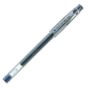 Pilot G-Tec C4 Roller Ball Pen 0.4mm Tip, 0.2mm Line, Gel Ink, Blue - Buy Online in Jordan | OfficeJo