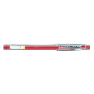 Pilot G-Tec C4 Roller Ball Pen 0.4mm Tip, 0.2mm Extra Fine Line, Red, Refillable - Buy Online in Jordan | OfficeJo