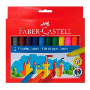 Faber-Castell Jumbo Markers Pack of 12, Super Washable, Thick Fibre-Tip Price in Jordan Faber-Castell Jumbo Markers Pack of 12, Super Washable, Thick Fibre-Tip - Buy Online in Jordan | OfficeJo