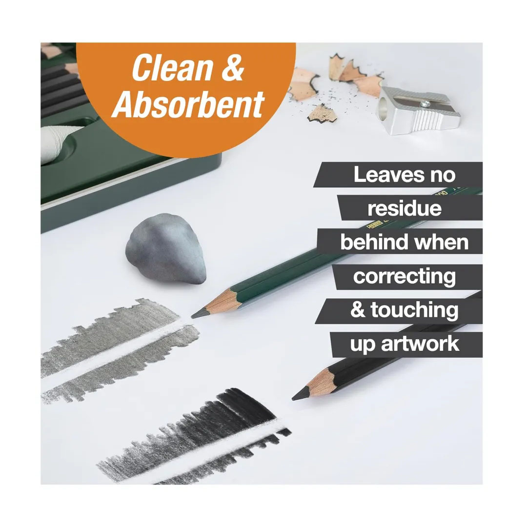 Faber-Castell Kneaded Art Eraser For Charcoal, Pencil & Pastel, No Waste, Plastic Case Price in Jordan Faber-Castell Kneaded Art Eraser For Charcoal, Pencil & Pastel, No Waste, Plastic Case - Buy Online in Jordan | OfficeJo
