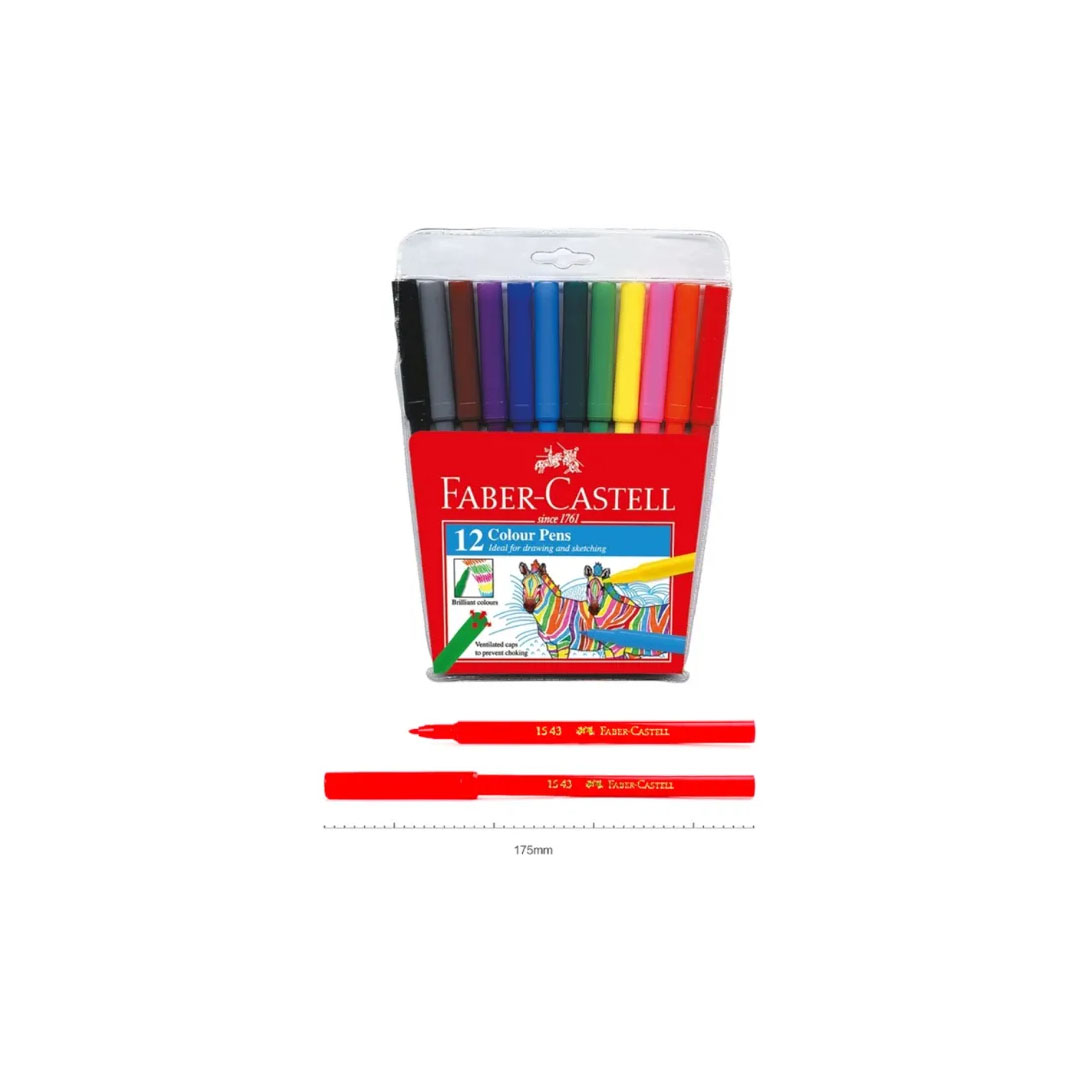 Faber-Castell Fibre Tip Color Pens Pack of 12, Fine Point, Non-Toxic Price in Jordan Faber-Castell Fibre Tip Color Pens Pack of 12, Fine Point, Non-Toxic - Buy Online in Jordan | OfficeJo
