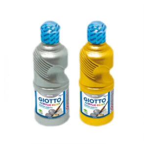 GIOTTO Acrylic Paint Gloss Effect Metallic 500ml Ready to Use, Multi-Surface, Children Safe - Buy Online in Jordan | OfficeJo