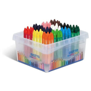 GIOTTO Cera Maxi Wax Crayons Pack of 96, 12 Assorted Colours, Super Washable - Buy Online in Jordan | OfficeJo