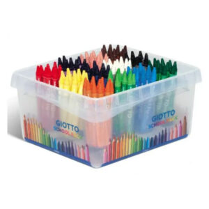 GIOTTO Cera Wax Crayon Slim Pack of 144, 8x12 Assorted Colours, Super Washable - Buy Online in Jordan | OfficeJo