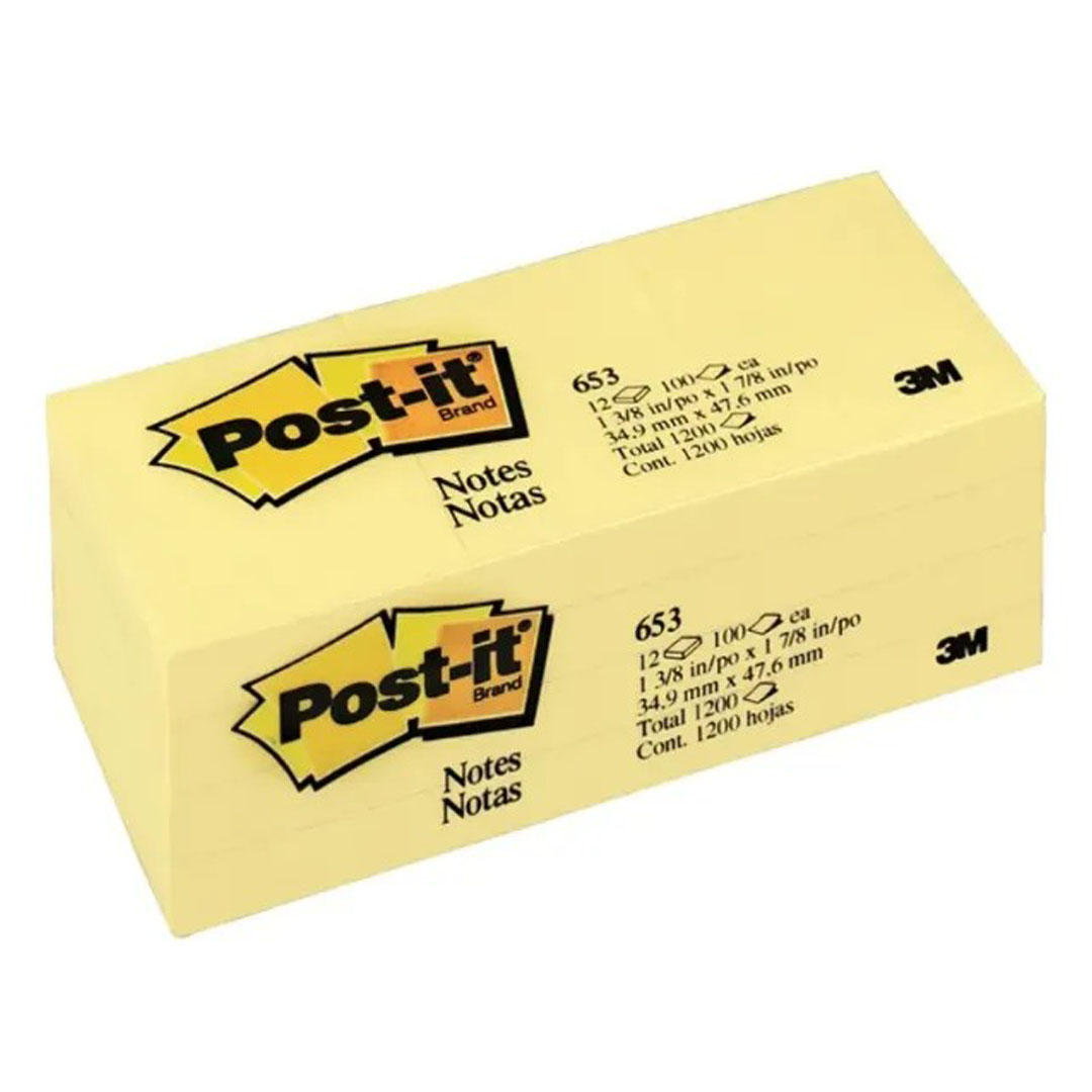 Post-It Notes Yellow 1.5x2 inch, 100 Sheets/Pad, 12 Pads, Canary Yellow Price in Jordan Post-It Notes Yellow 1.5x2 inch, 100 Sheets/Pad, 12 Pads, Canary Yellow - Buy Online in Jordan | OfficeJo