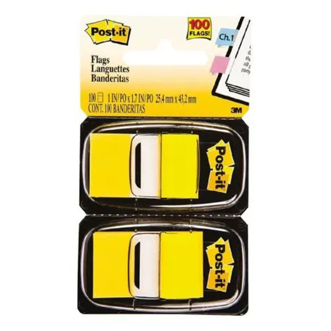 Post-it Standard Tape Flags 25x43mm Twin Pack Yellow, 100 Flags Total, Write-On Surface Price in Jordan Post-it Standard Tape Flags 25x43mm Twin Pack Yellow, 100 Flags Total, Write-On Surface - Buy Online in Jordan | OfficeJo