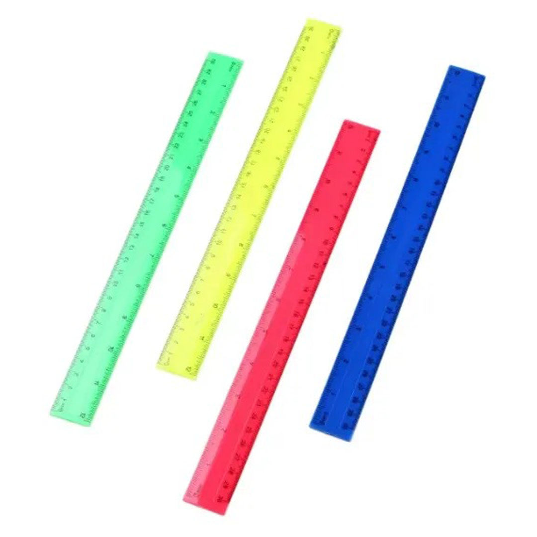 Plastic Ruler 30cm Colored Metric & Inch, Dual Scale Price in Jordan Plastic Ruler 30cm Colored Metric & Inch, Dual Scale - Buy Online in Jordan | OfficeJo