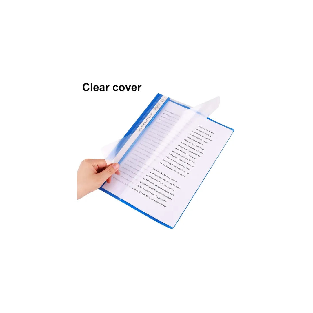 Transparent File A4 Clear Front Cover, Colored Back, Side Name Tag Price in Jordan Transparent File A4 Clear Front Cover, Colored Back, Side Name Tag - Buy Online in Jordan | OfficeJo