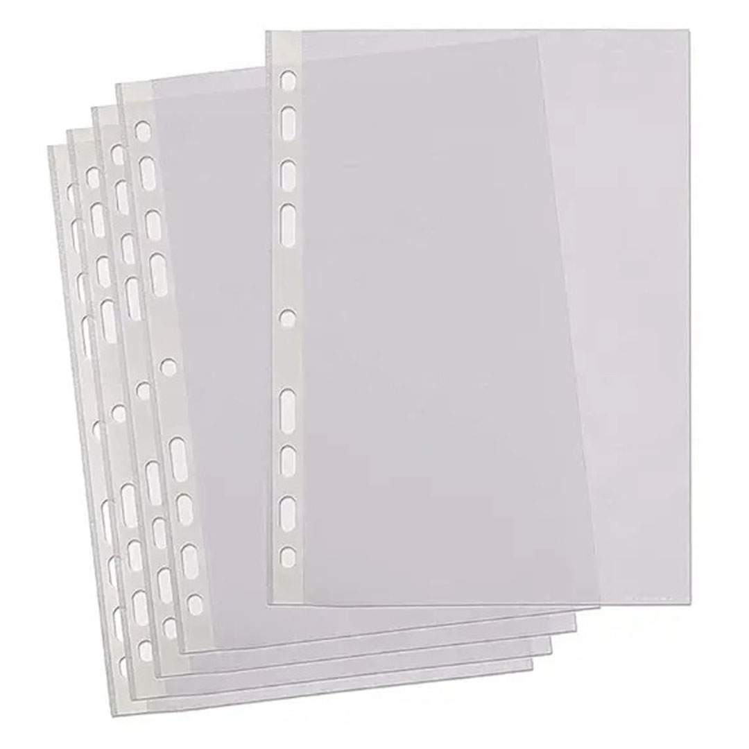 A4 Clear Punched Page Protectors 60 Micron, Transparent, Pack of 100 Price in Jordan A4 Clear Punched Page Protectors 60 Micron, Transparent, Pack of 100 - Buy Online in Jordan | OfficeJo