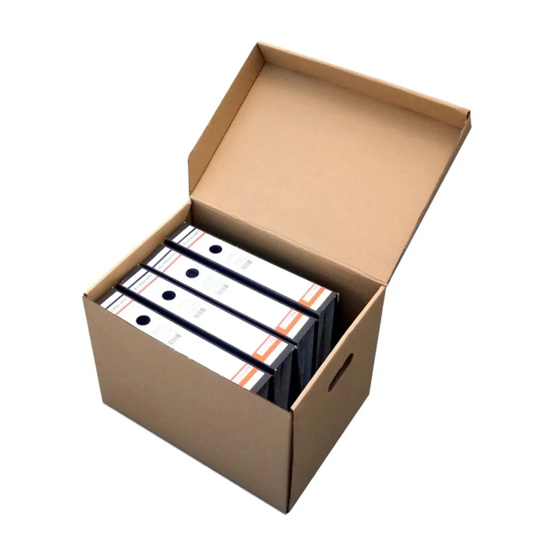Archive Box File 35.5x44x29cm, Strengthened Cardboard, Holds up to 8 Lever Files Price in Jordan Archive Box File 35.5x44x29cm, Strengthened Cardboard, Holds up to 8 Lever Files - Buy Online in Jordan | OfficeJo