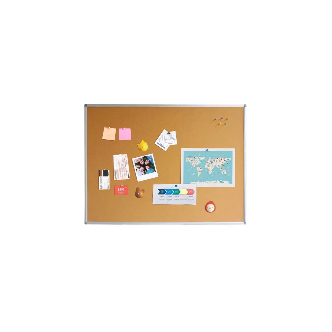 Cork Board 90x120cm Reinforced Cork, Aluminum Frame, Brown Texture Price in Jordan Cork Board 90x120cm Reinforced Cork, Aluminum Frame, Brown Texture - Buy Online in Jordan | OfficeJo