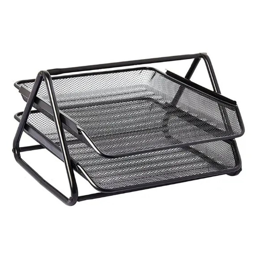 Metal Paper Trays 2-Tier A4 & Letter Size, Metal Mesh, Solid Metal Edging Price in Jordan Metal Paper Trays 2-Tier A4 & Letter Size, Metal Mesh, Solid Metal Edging - Buy Online in Jordan | OfficeJo