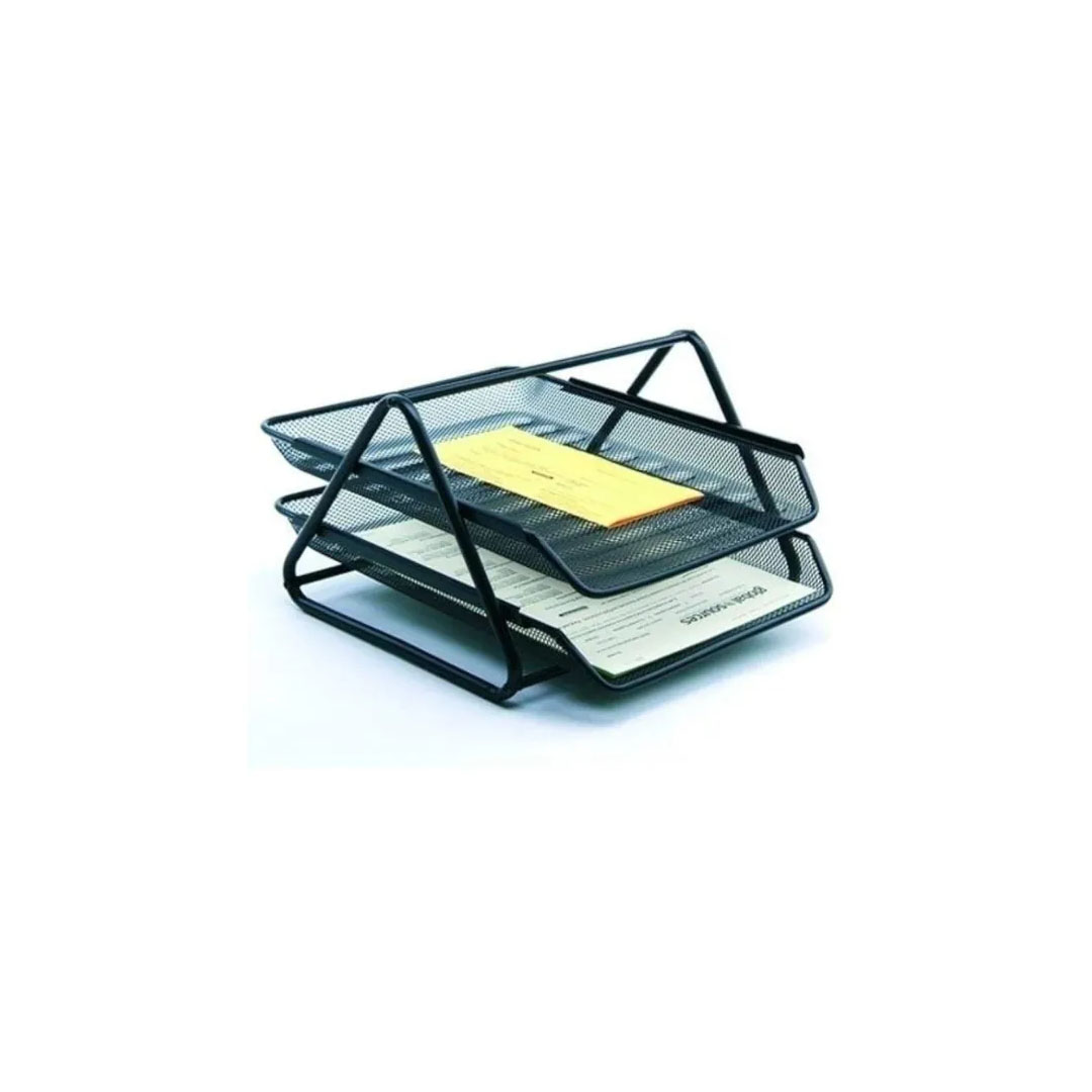 Metal Paper Trays 2-Tier A4 & Letter Size, Metal Mesh, Solid Metal Edging Price in Jordan Metal Paper Trays 2-Tier A4 & Letter Size, Metal Mesh, Solid Metal Edging - Buy Online in Jordan | OfficeJo
