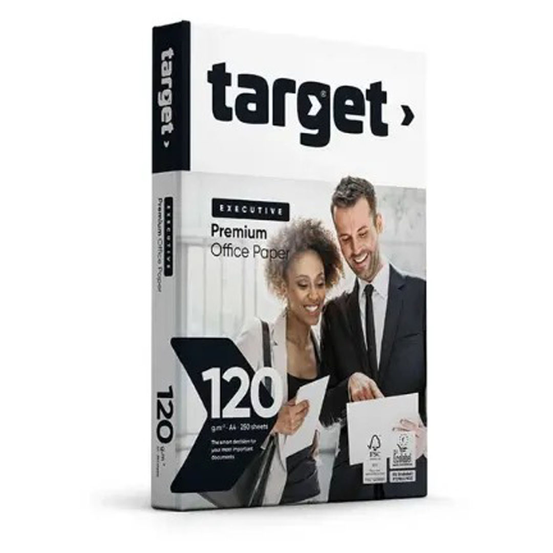 Target Executive Copy Paper A4 120gsm, 250 Sheets, FSC-Certified, ColorLok Price in Jordan Target Executive Copy Paper A4 120gsm, 250 Sheets, FSC-Certified, ColorLok - Buy Online in Jordan | OfficeJo